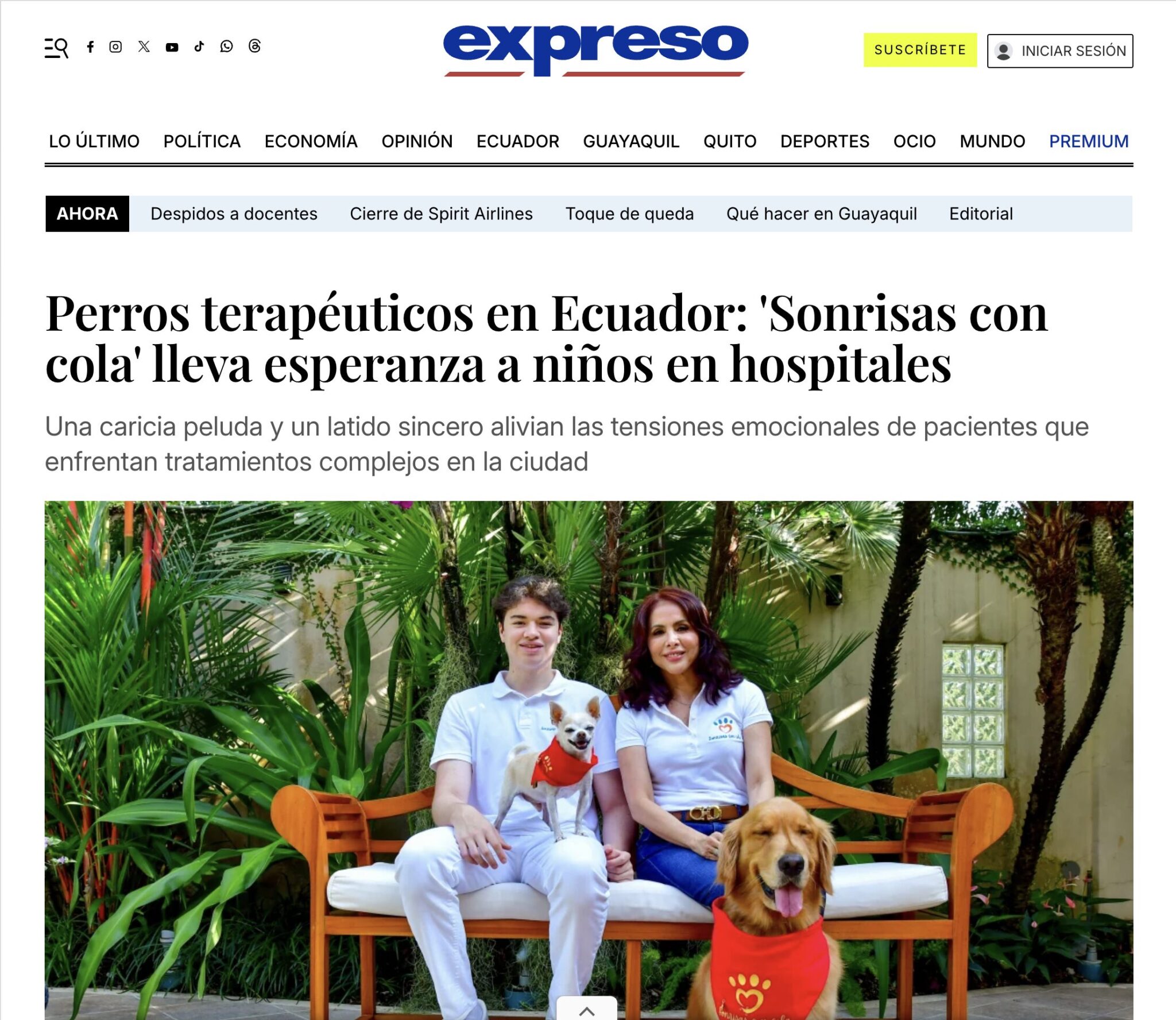 Nuestra historia en Instagram de Expreso